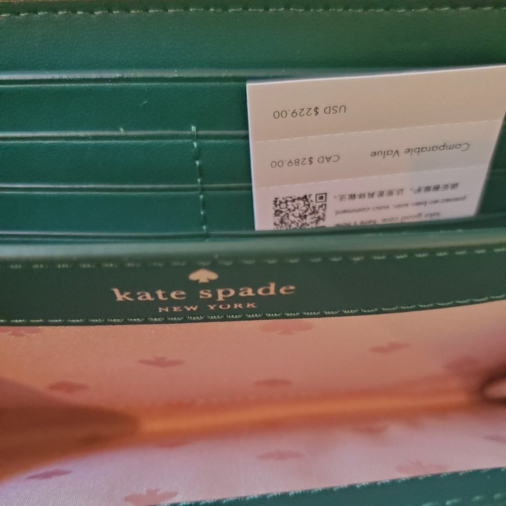🆕 Kate Spade Pineapple Marlee Large Continental Wallet Light Pink Yellow - Picture 2 of 6